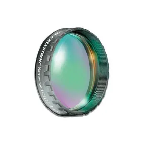 Celestron Oxygen III (OIII) Narrowband Filter - 1.25-Inch Round Mounted