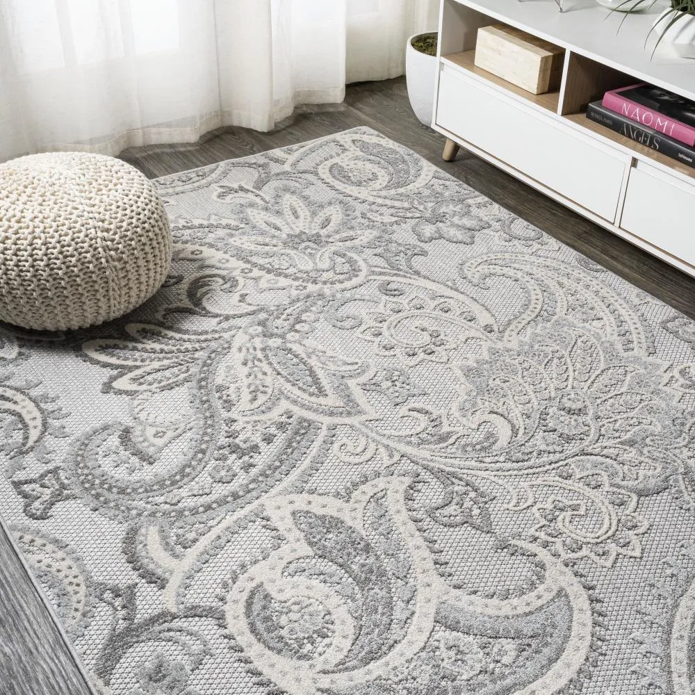 Christchurch Gordes Paisley High-Low Indoor/Outdoor Area Rug