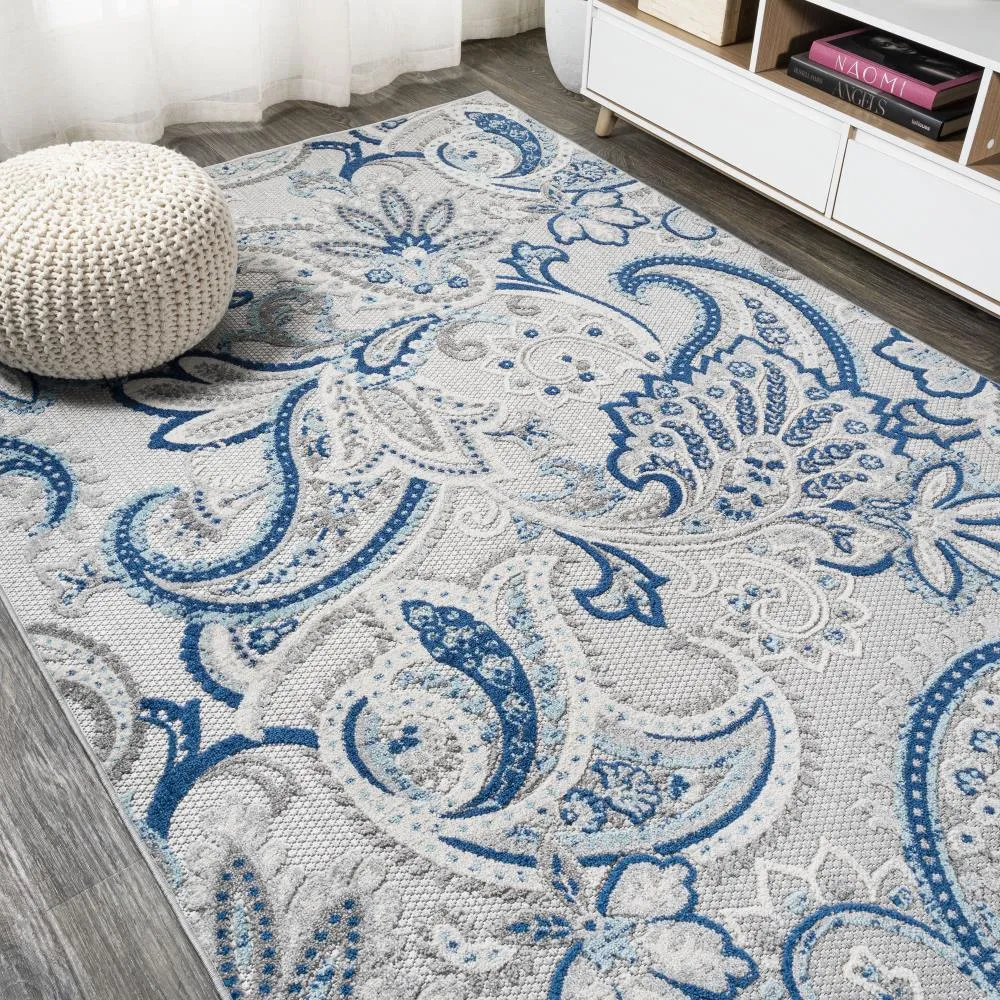 Christchurch Gordes Paisley High-Low Indoor/Outdoor Area Rug