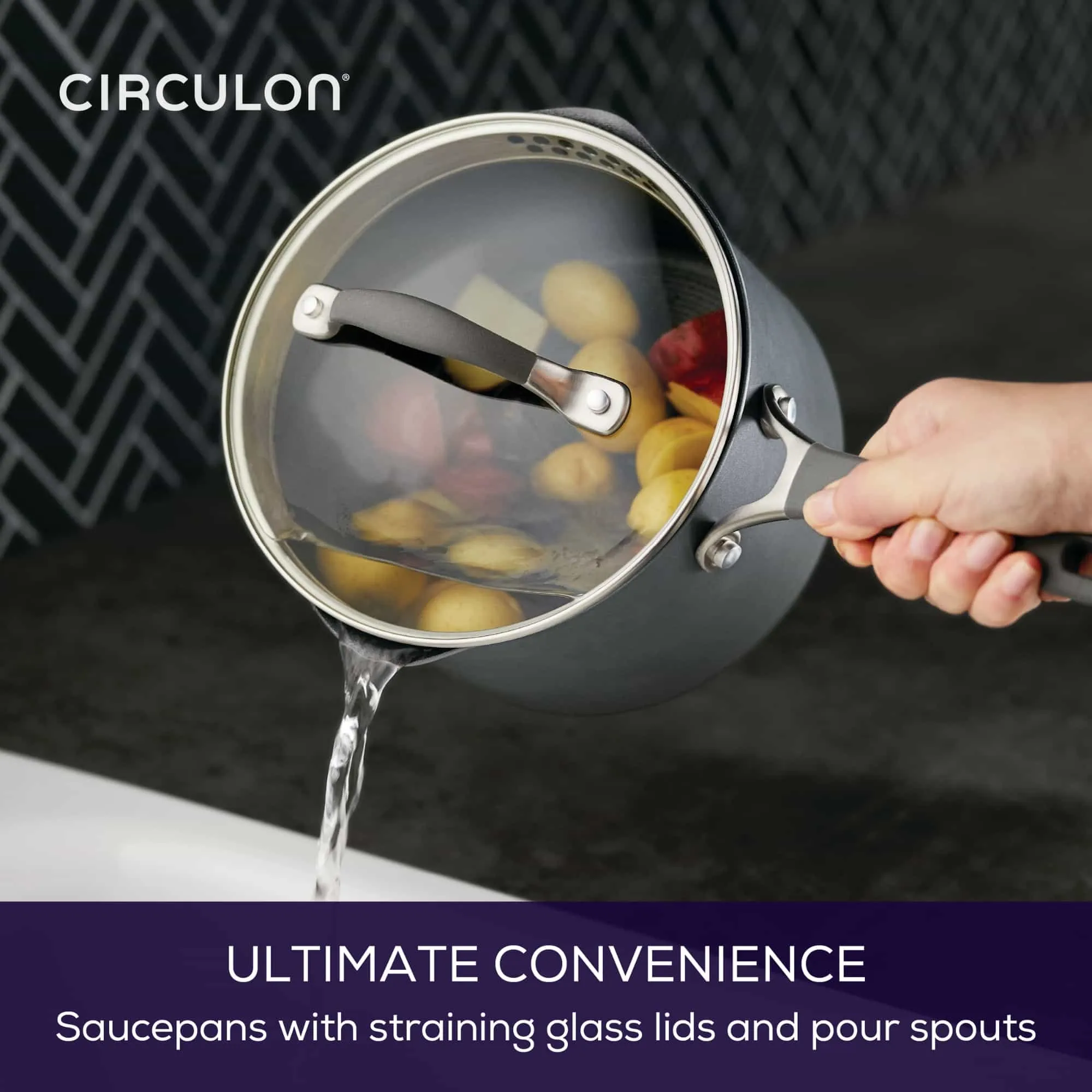 Circulon ScratchDefense A1 18cm/2.8L Covered Saucepan