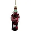 Coca-Cola Bottle with Scarf 5-Inch Glass Ornament