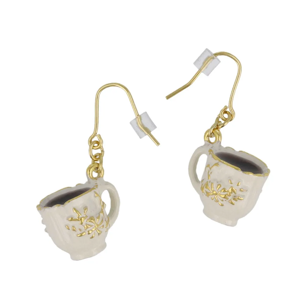 Coffee Cup Drop Earrings