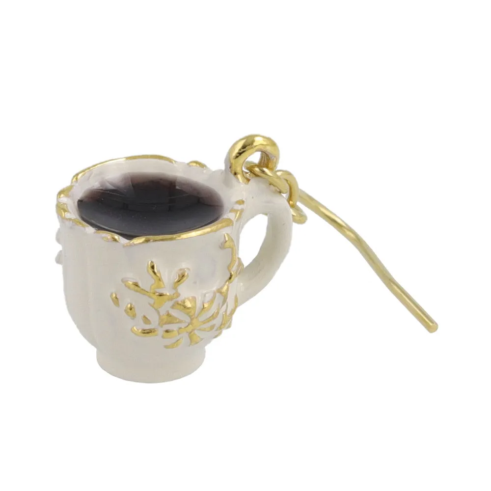 Coffee Cup Drop Earrings