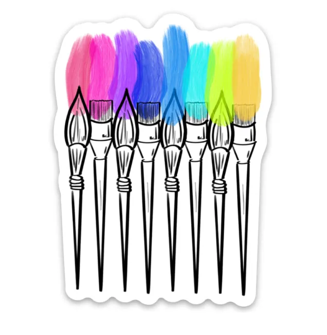 Colorful Art Paint Brushes