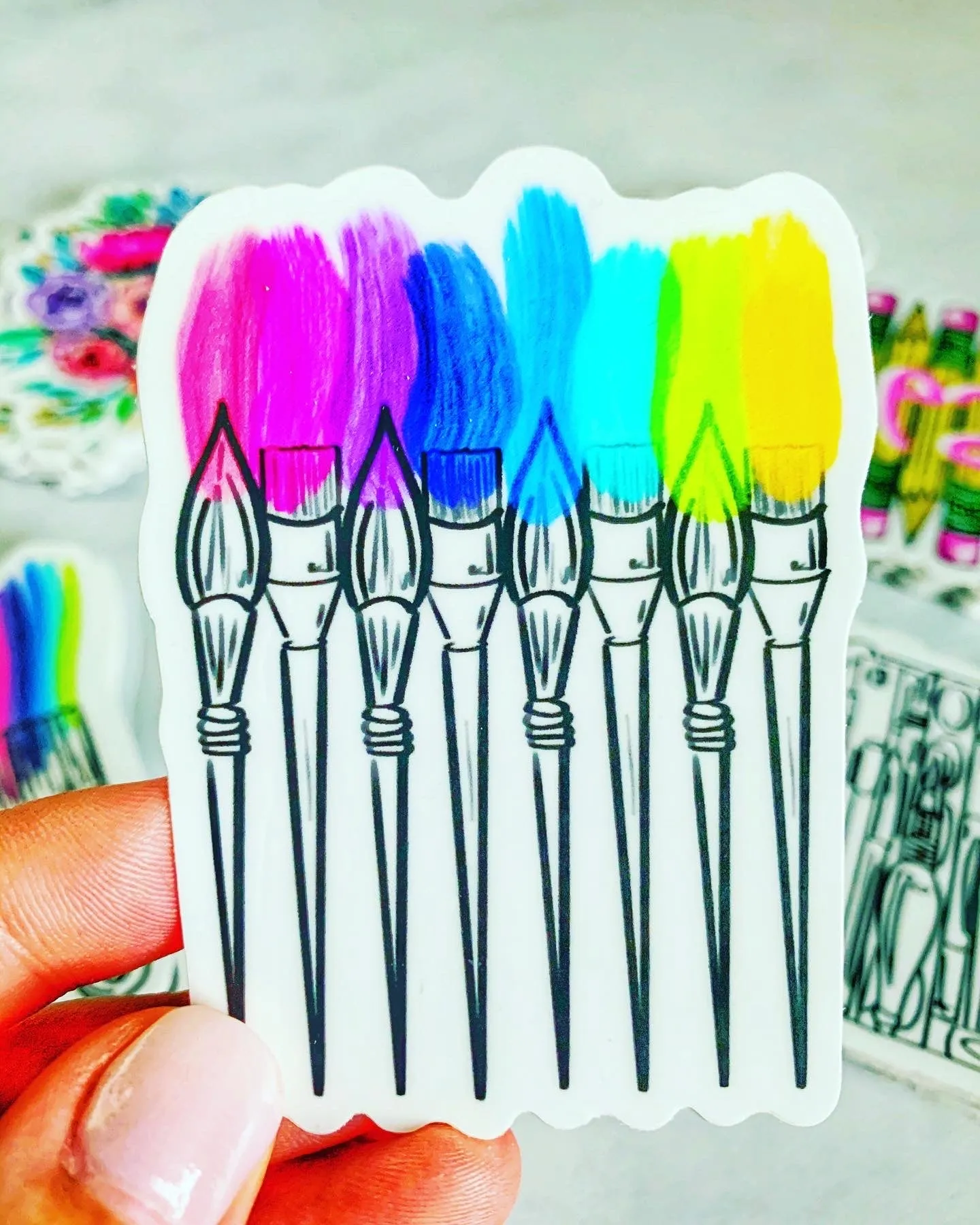 Colorful Art Paint Brushes