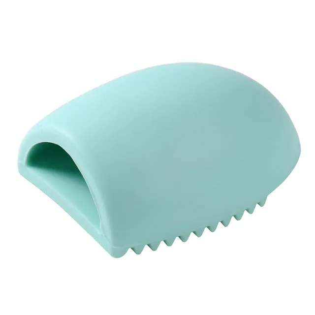 Colorful Silicone Makeup Brush Cleaning Washing Egg Comestic Brush Cleaner Glove Scrubber Board Makeup Brush Gel Washing Tool