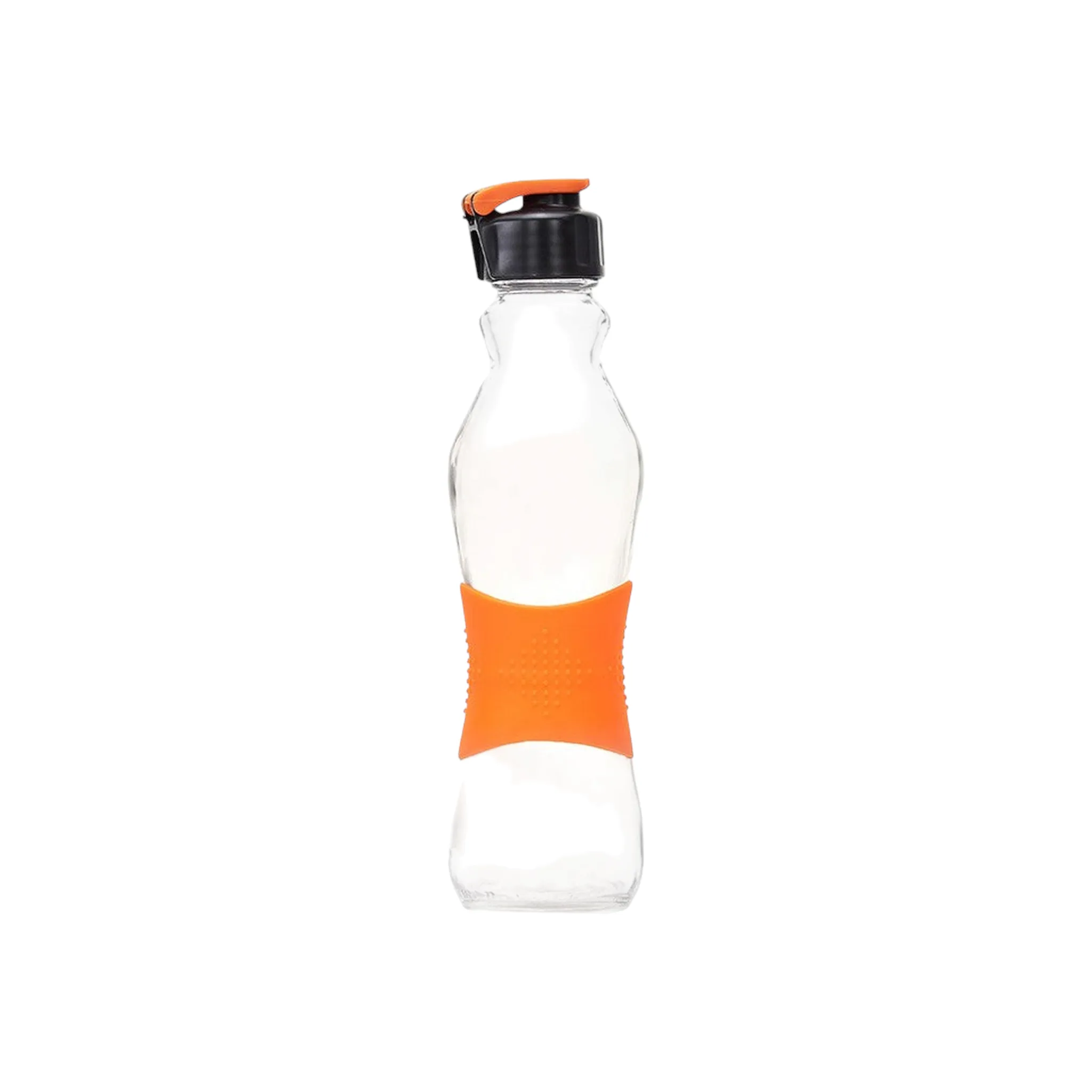 Consol 500ml Glass Grip 'n Go Active Water Bottle with Sports Lid 27496