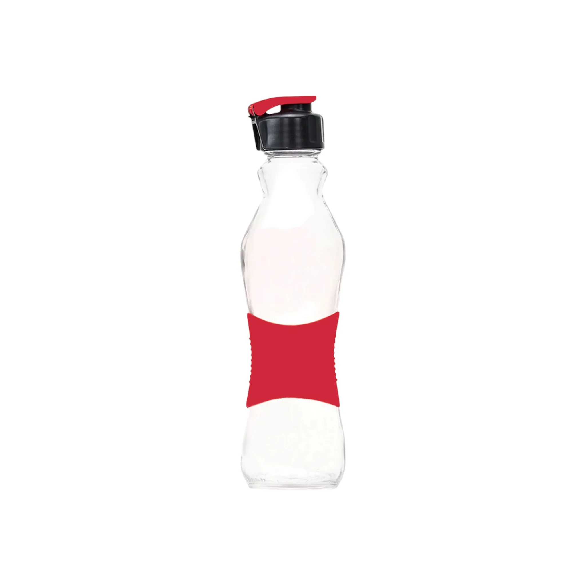 Consol 500ml Glass Grip 'n Go Active Water Bottle with Sports Lid 27496