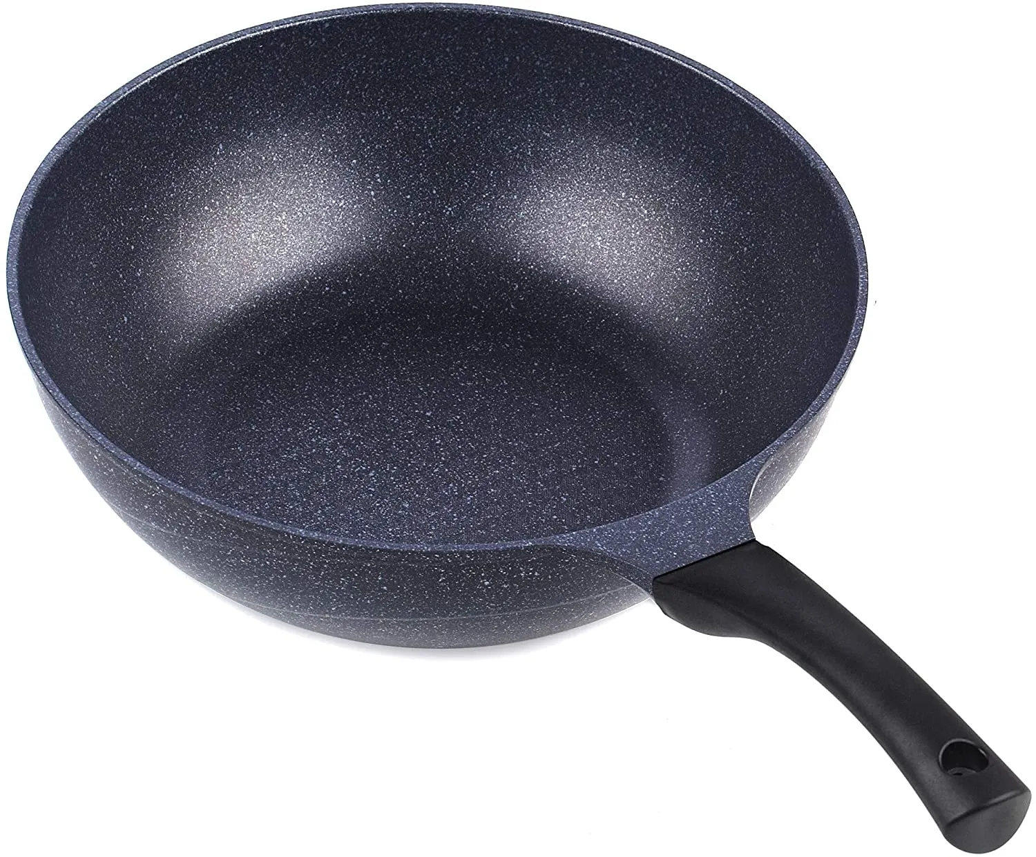 Cook N Home Marble Nonstick Saute Stir Fry Wok Pan 11-inch/12-inch Made in Korea