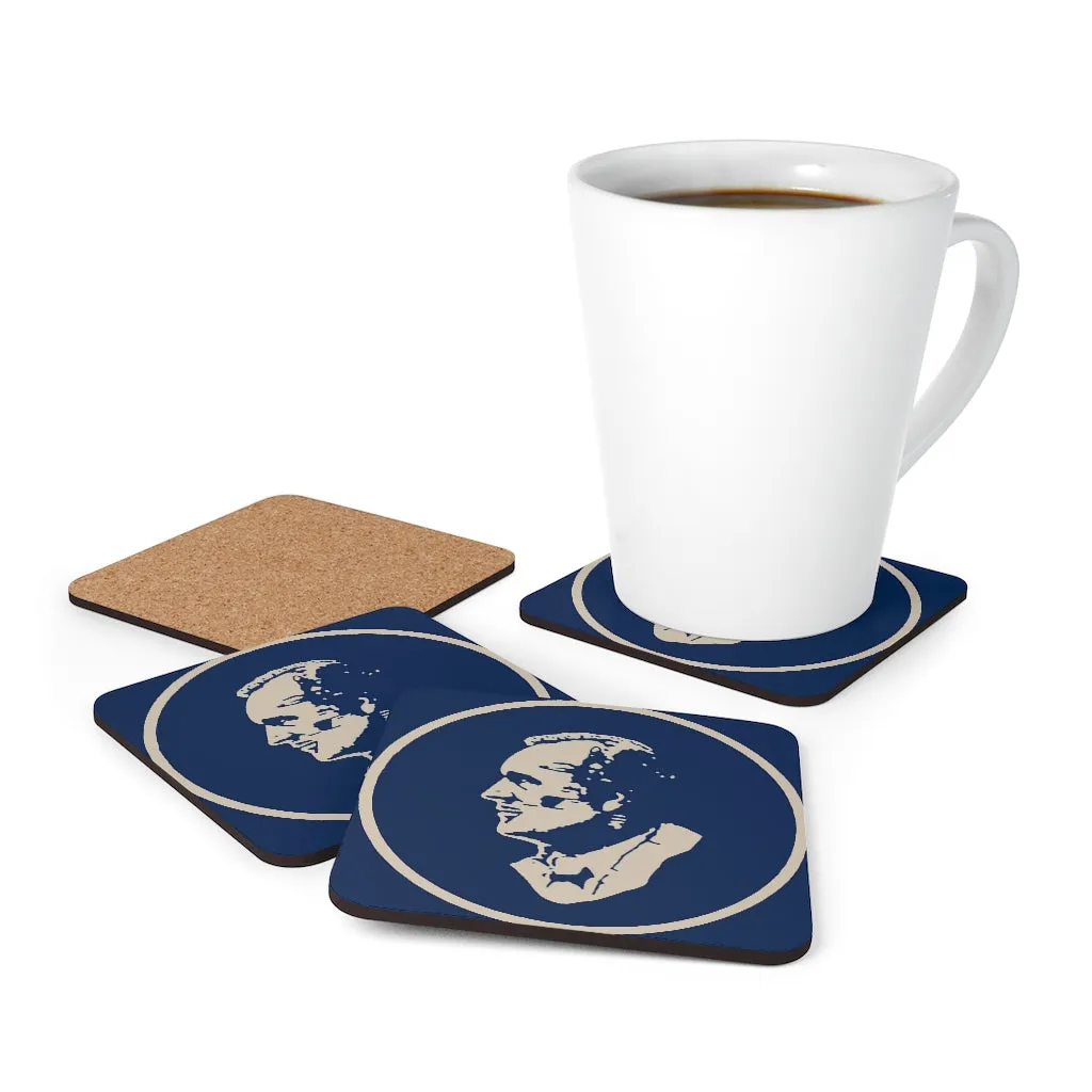 Corkwood Coaster Set with Classic Ashbrook Logo