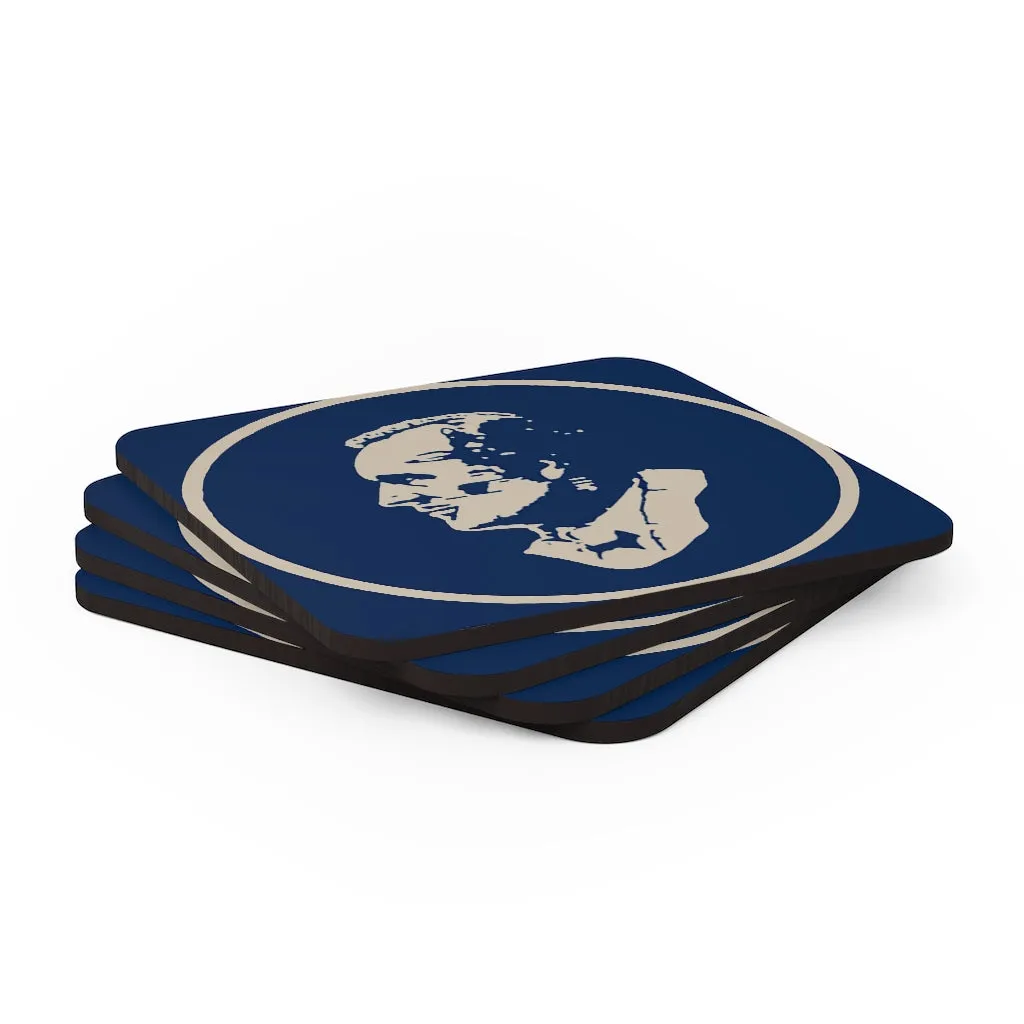 Corkwood Coaster Set with Classic Ashbrook Logo