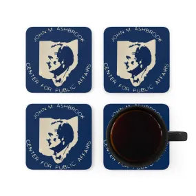 Corkwood Coaster Set with Vintage Ashbrook Logo