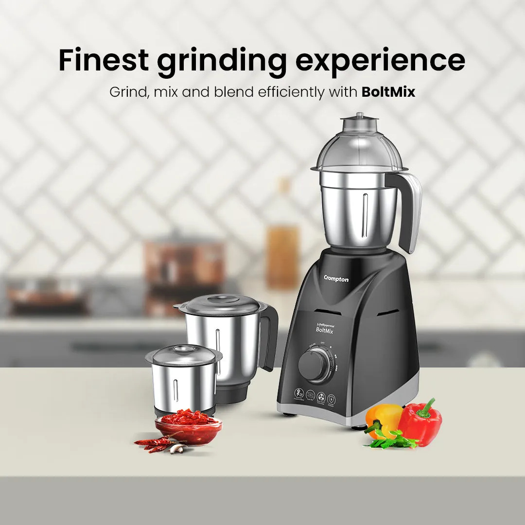 Crompton Boltmix 750W,  Mixer Grinder, 3 Jars