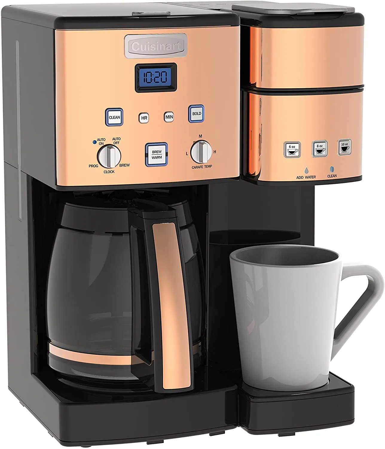 Cuisinart 12 Cup Single Serve Brewer and Coffeemaker, Copper ? Certified Refurbished