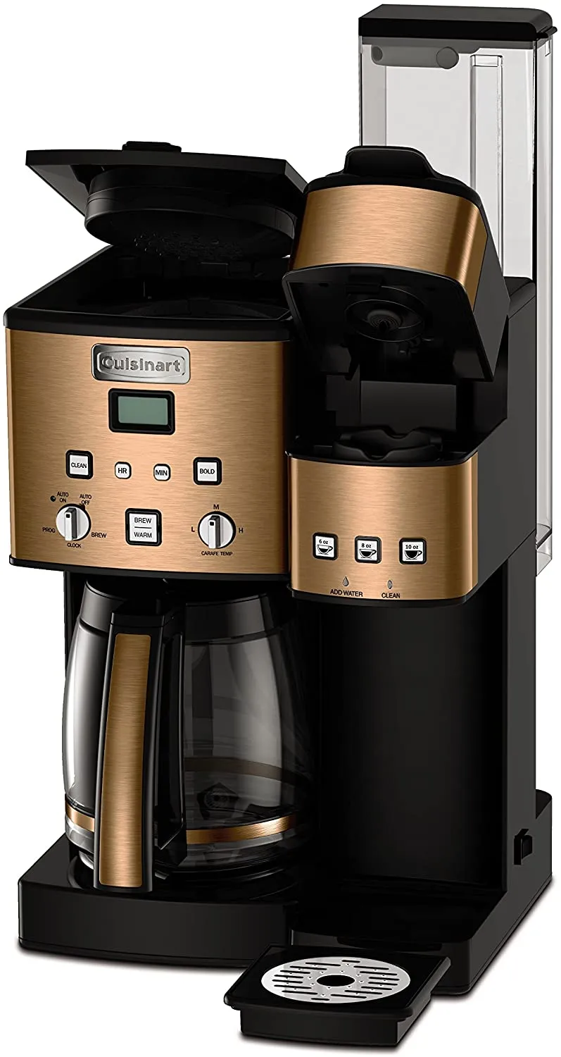 Cuisinart 12 Cup Single Serve Brewer and Coffeemaker, Copper ? Certified Refurbished