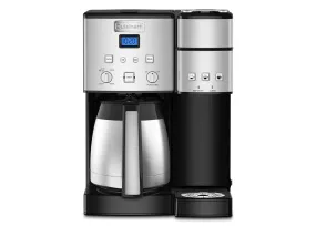 Cuisinart Coffee Center 10-Cup Thermal Coffeemaker and Single-Serve Brewer, Stainless Steel - Certified Refurbished