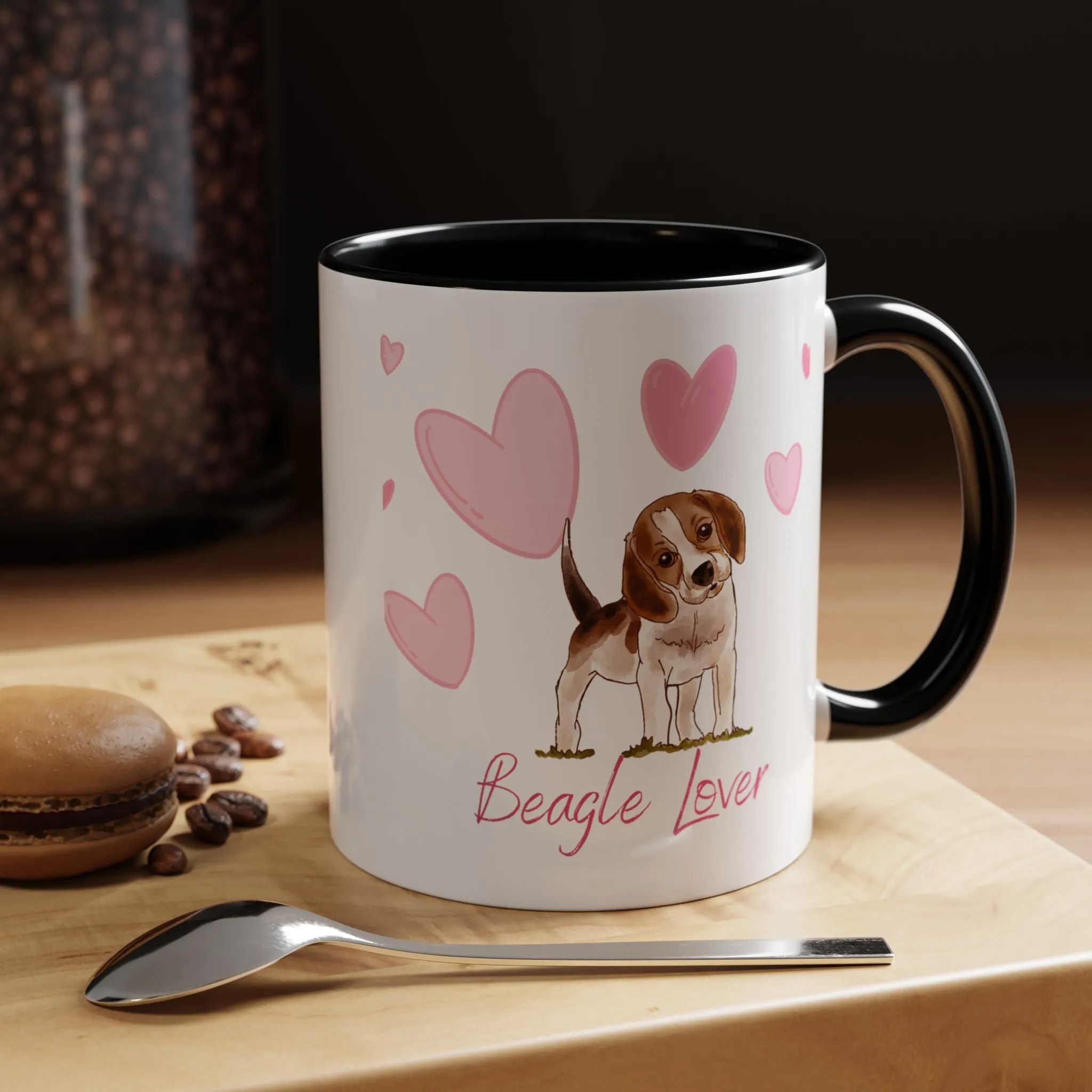 Custom Beagle Mug 11oz Ceramic – Multi-Color Coffee Mug for Dog Lover Gifts, Special Holiday Dog Gifts