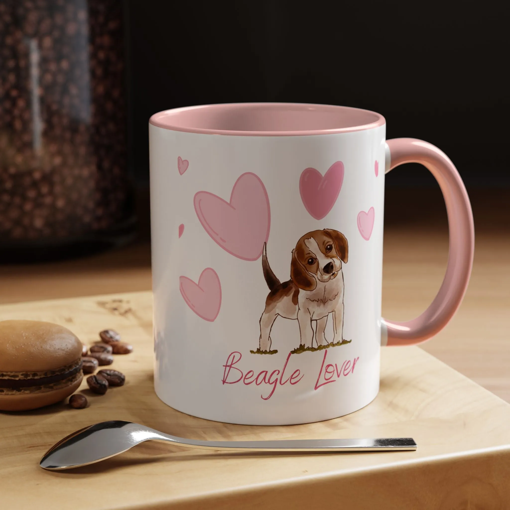 Custom Beagle Mug 11oz Ceramic – Multi-Color Coffee Mug for Dog Lover Gifts, Special Holiday Dog Gifts