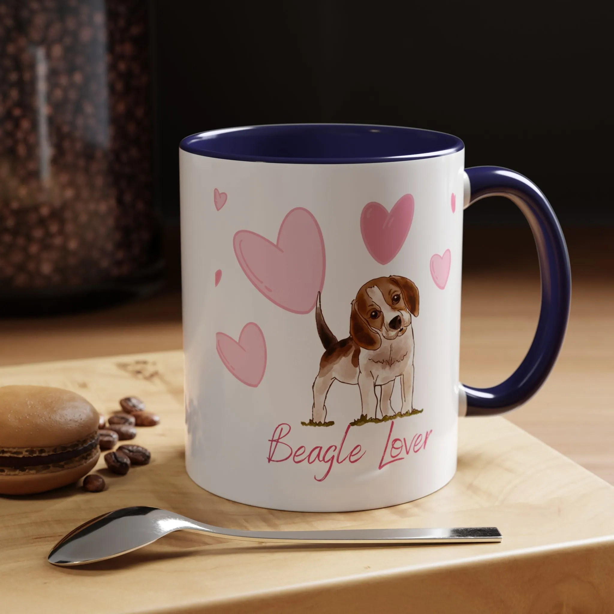 Custom Beagle Mug 11oz Ceramic – Multi-Color Coffee Mug for Dog Lover Gifts, Special Holiday Dog Gifts