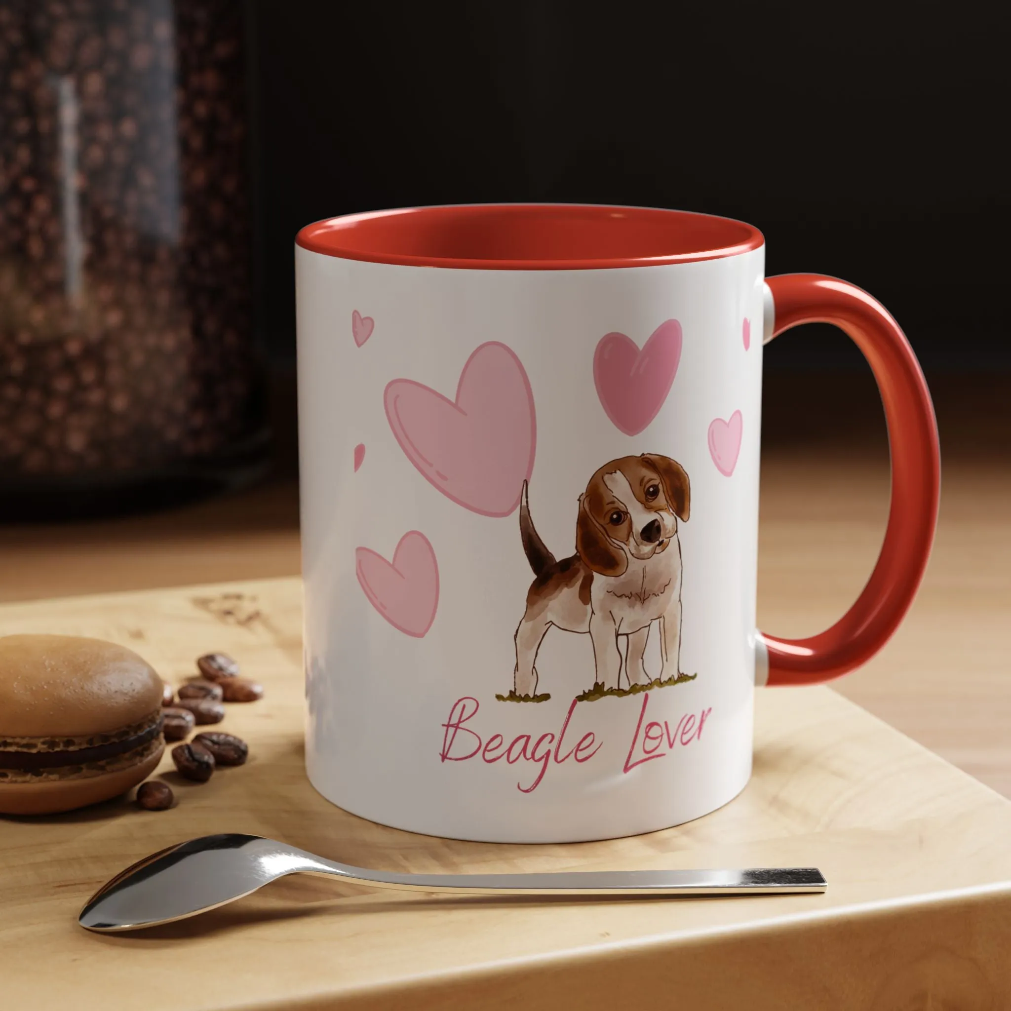 Custom Beagle Mug 11oz Ceramic – Multi-Color Coffee Mug for Dog Lover Gifts, Special Holiday Dog Gifts