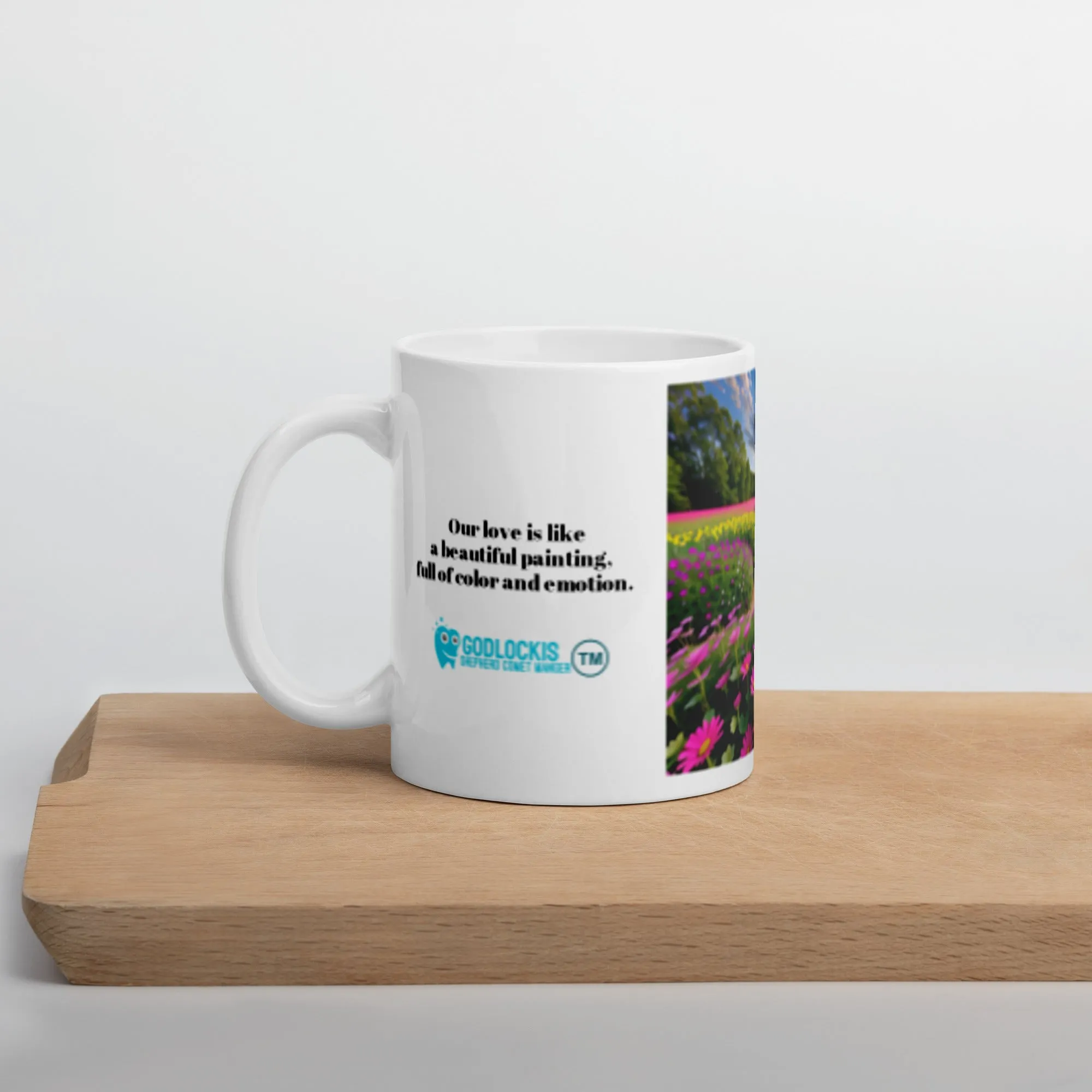 Custom White Glossy Mug - Sturdy & Stylish, Available in 11 oz, 15 oz, and 20 oz Sizes