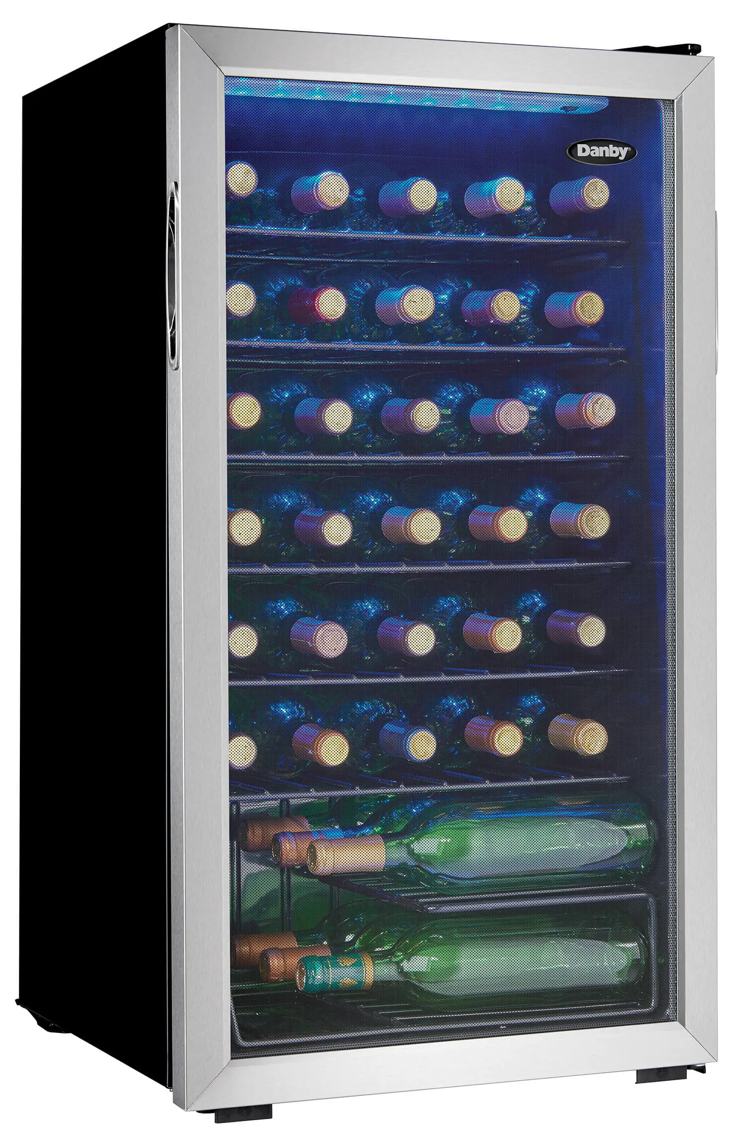 Danby - 17.5 Inch 36 Bottles cu. ft Wine Fridge Refrigerator in Stainless - DWC036A1BSSDB-6