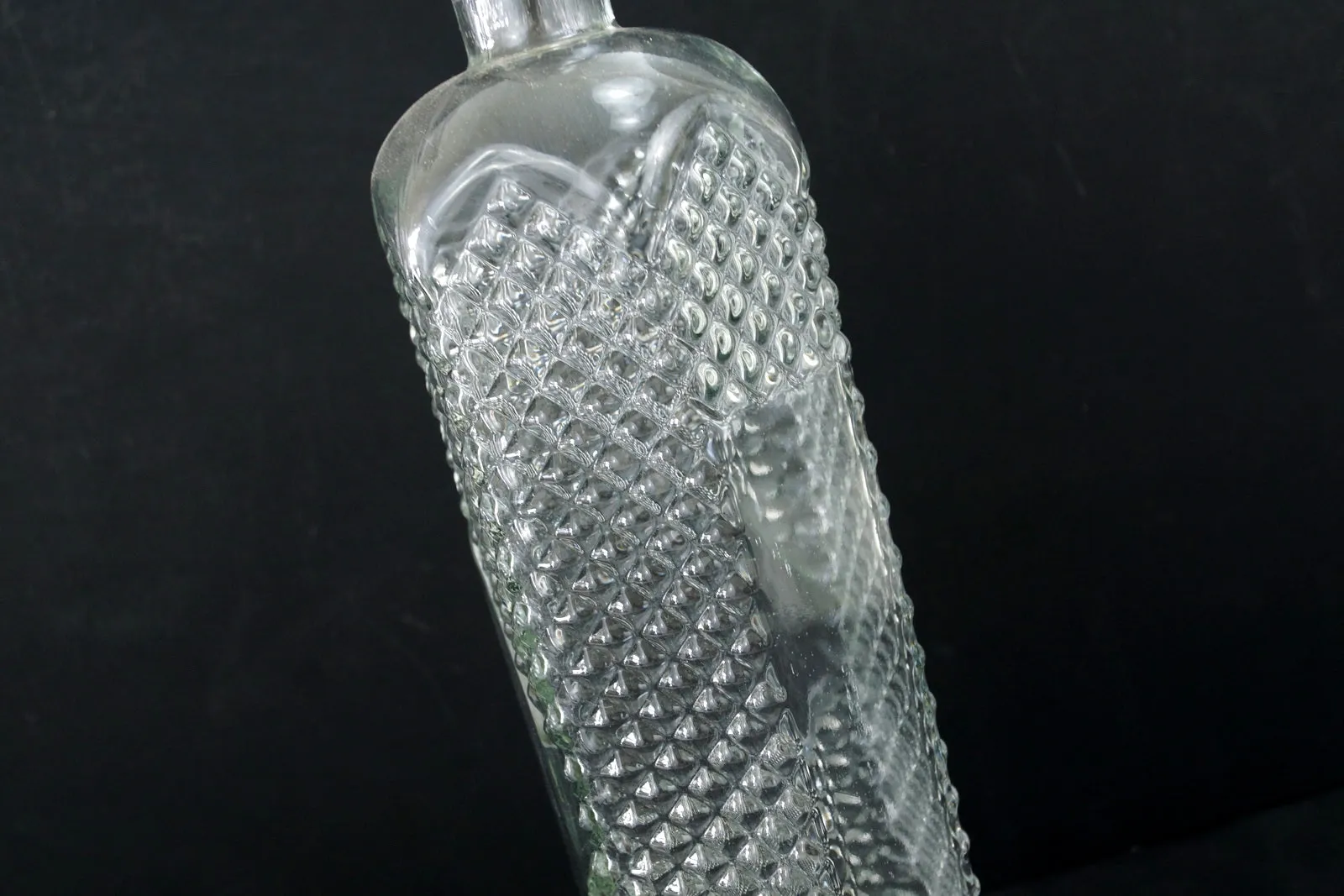 Decorative Clear Glass "Decanter Style" Bottle with Cork, 12" tall