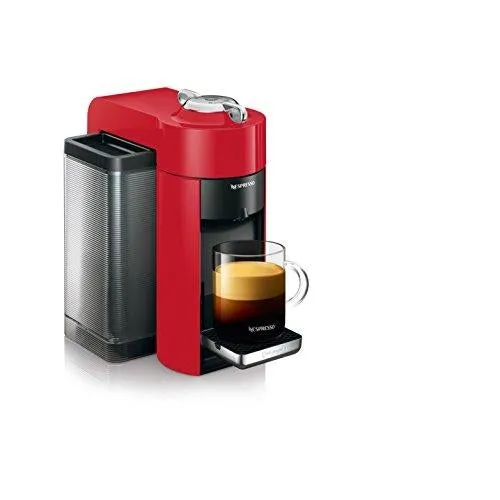 DeLonghi America, Inc ENV135R Nespresso Vertuo Evoluo Coffee and Espresso Machine, Red