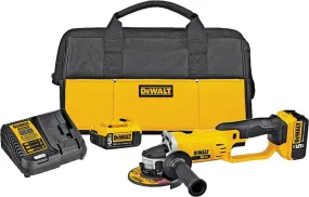 DeWALT DCG412P2 Angle Grinder Kit, Battery Included, 20 V, 5 Ah, 5/8-11 Spindle, 4-1/2 in Dia Wheel