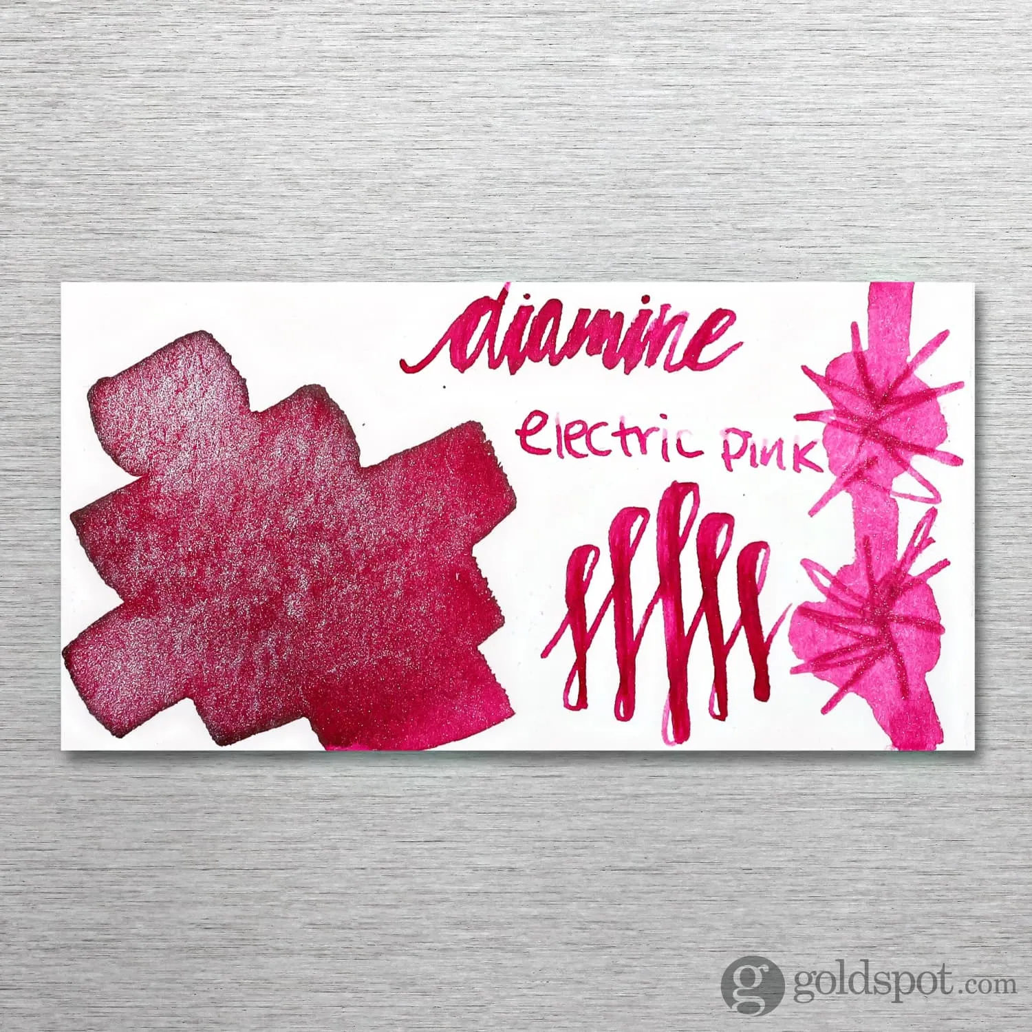 Diamine Shimmer Bottled Ink in Electric Pink - 50 mL