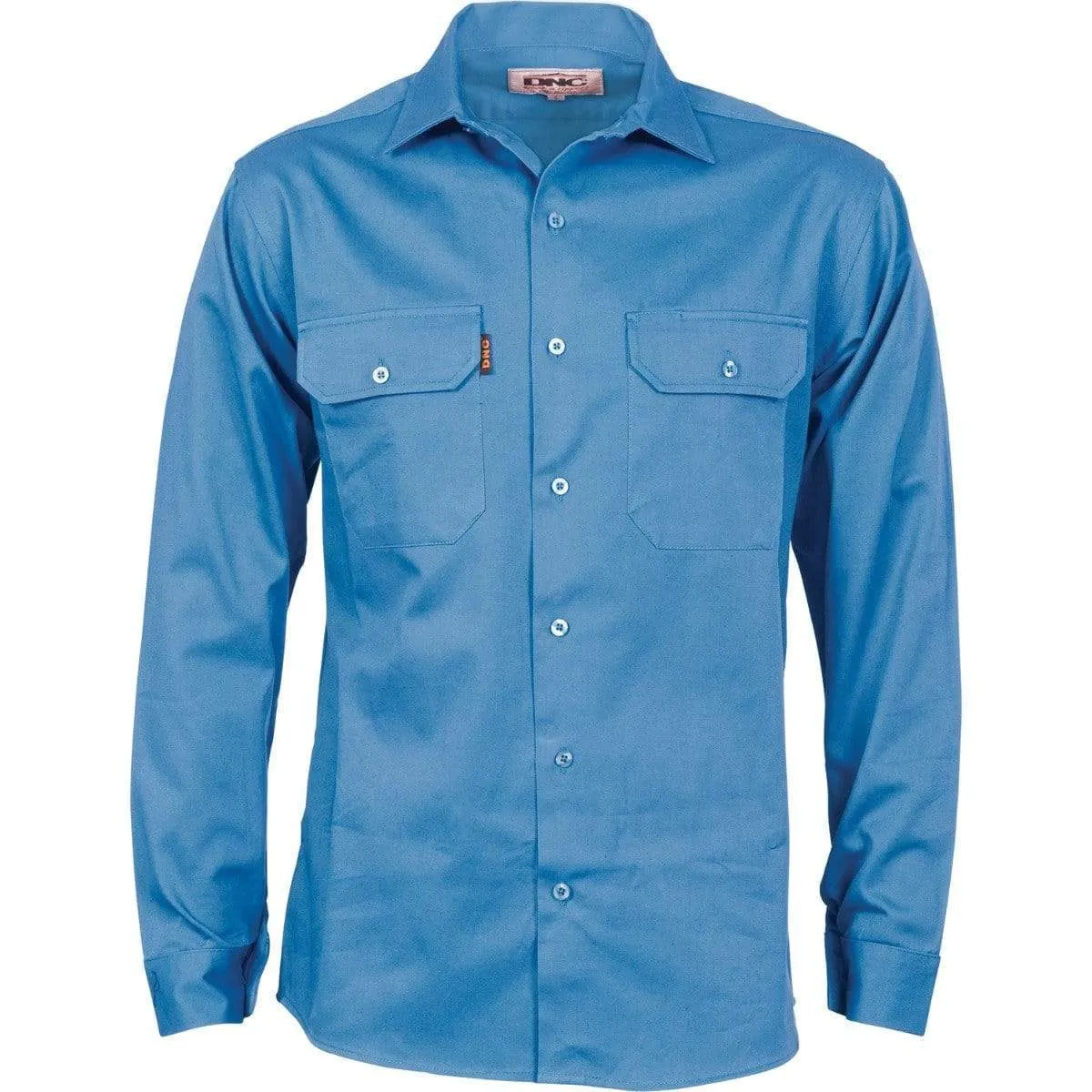 Dnc Workwear 190 Gsm Cotton Drill Long Sleeve Work Shirt With Gusset Sleeve - 3209