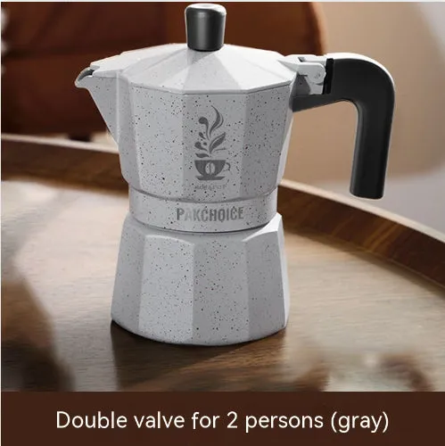 Double Valve Mocha Pot Household Italian Espresso Machine