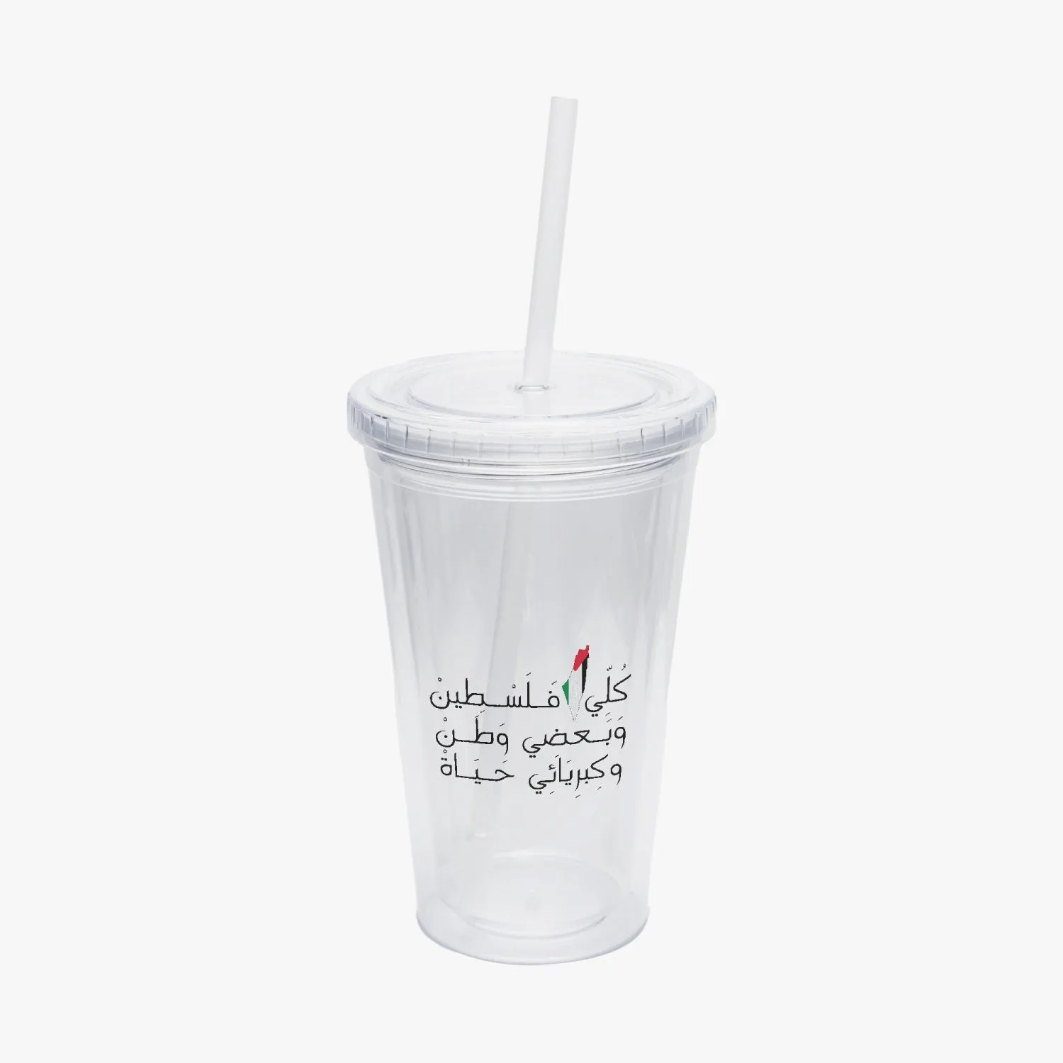 Double Wall Plastic Tumblers with Straw