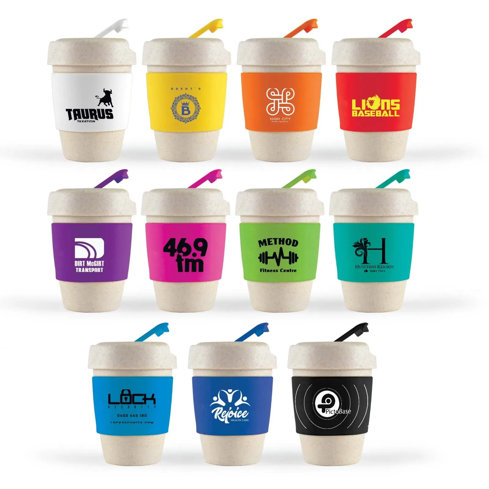 Eco Reusable Coffee Cup - Silicone Band