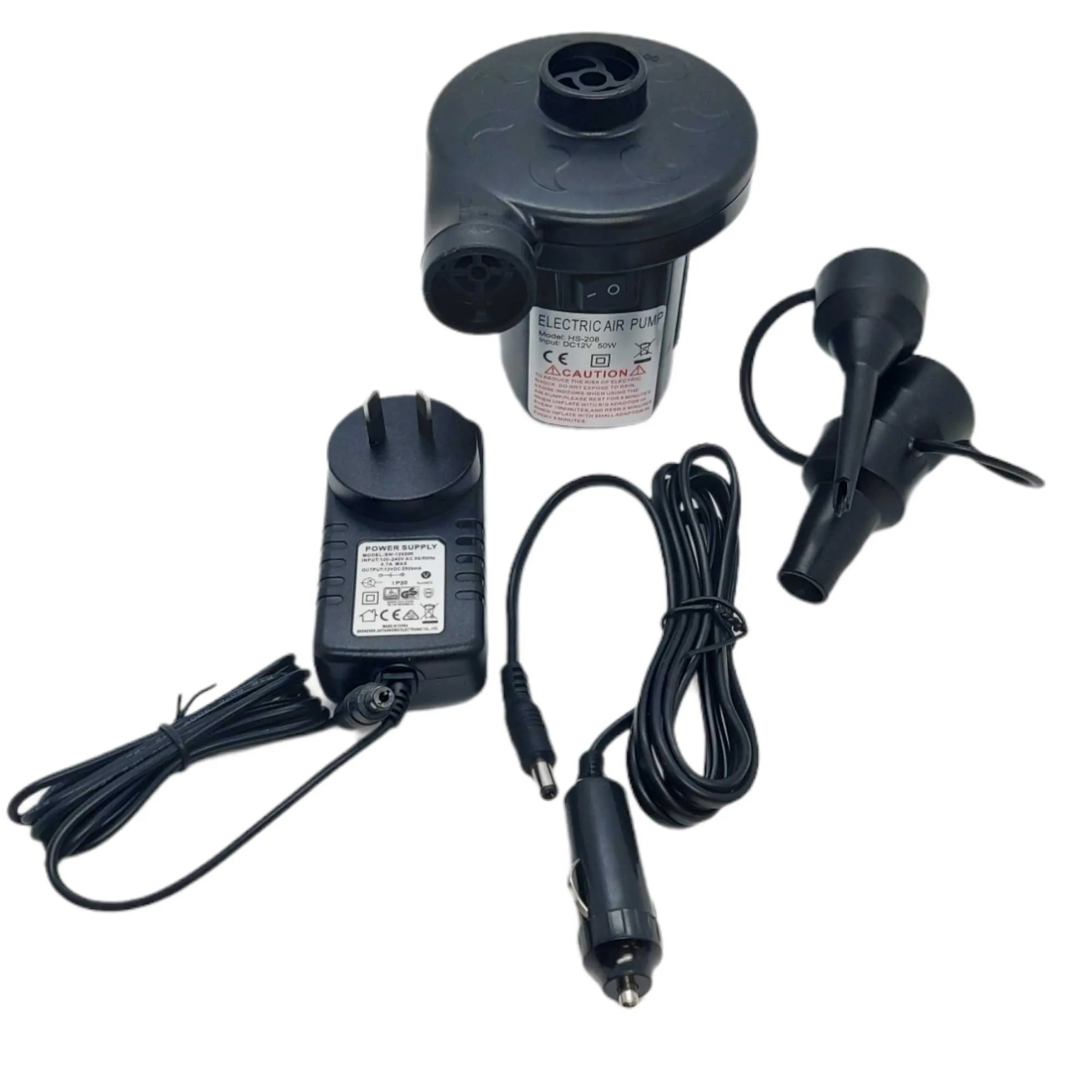 Electric Air Pump - 2 Way Inflator and Deflator - DC Adaptor   Car Lighter Plug