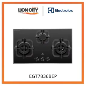 Electrolux EGT7836BEP 78cm UltimateTaste 300 Built-in Gas Hob With 3 Cooking Zones