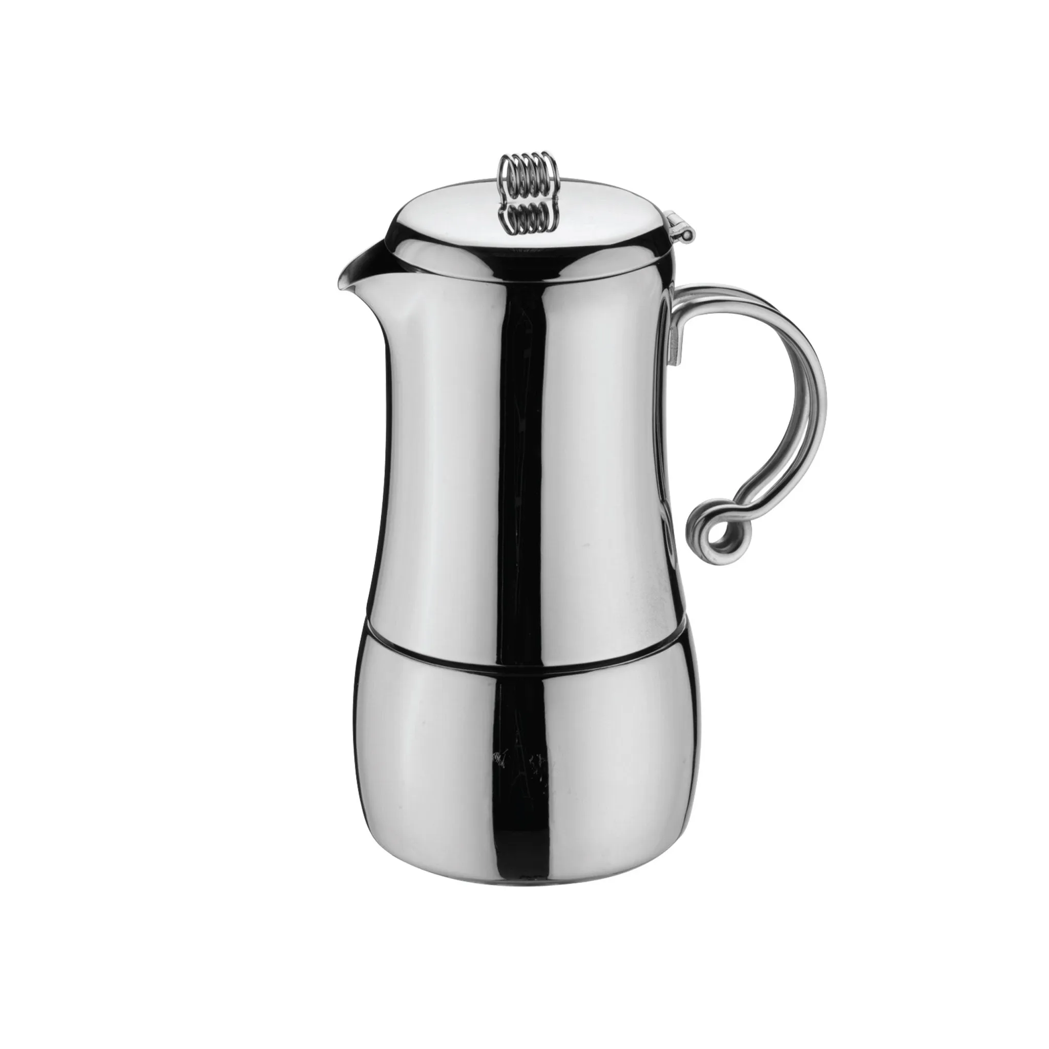 Elements 6 Cup Espresso Maker, Mirror Finish