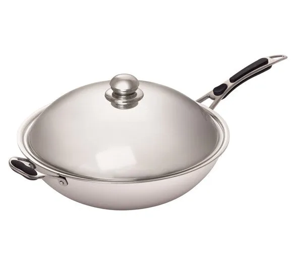 Empire Induction Ready Stainless Steel Wok Pan - EMP-IND-WOK-54