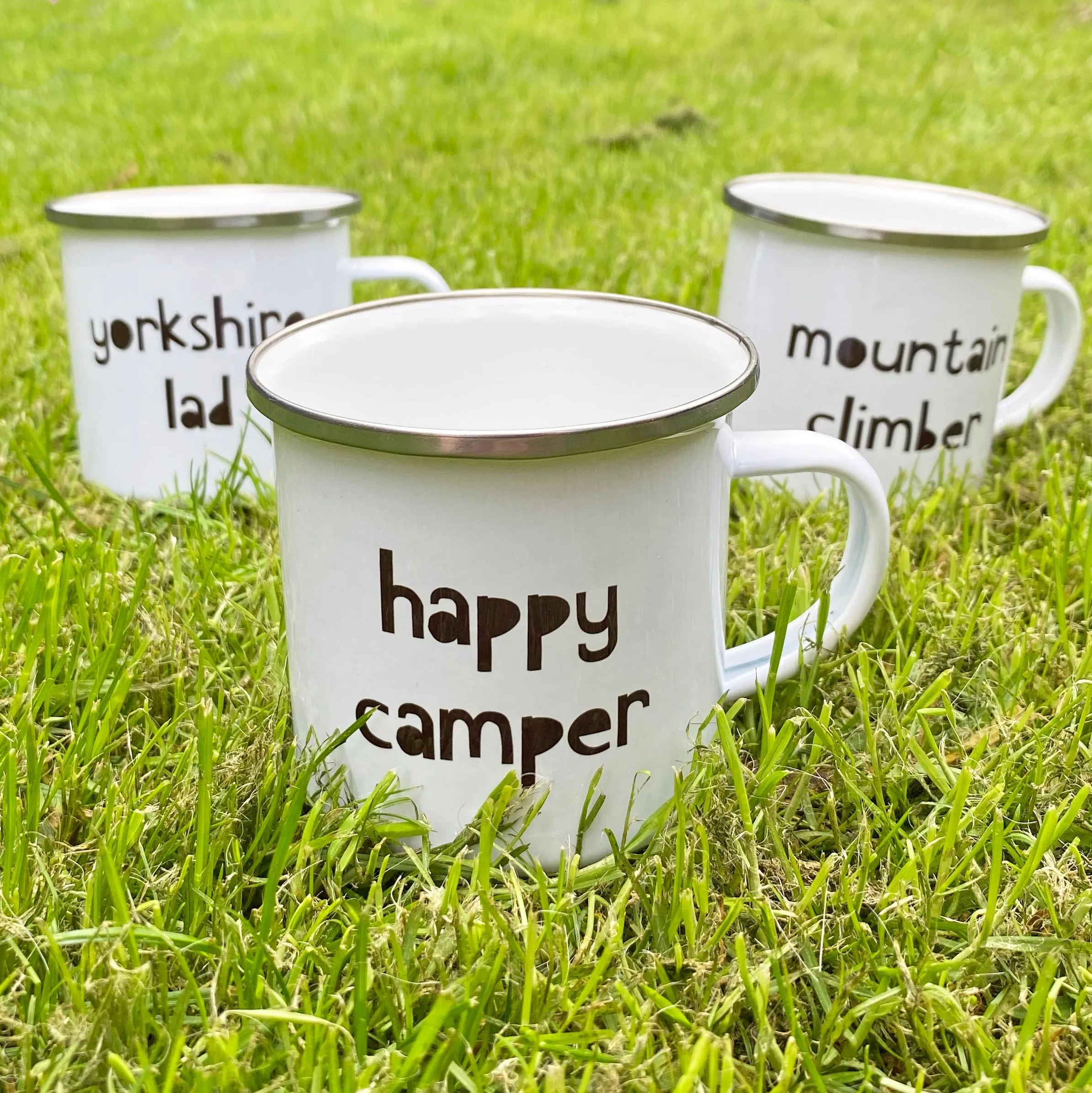 Enamel Mono Kids Mugs