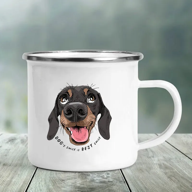 Enamel Mug 'I Love Dachshunds'