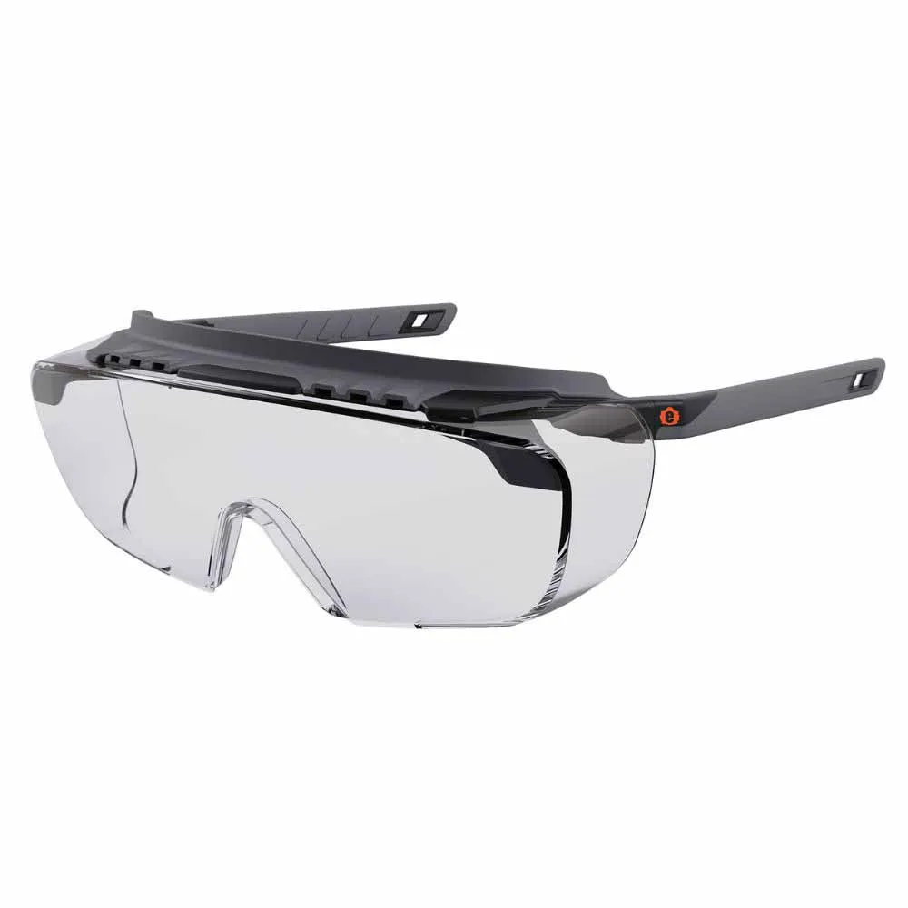 Ergodyne 55101 OSMIN Matte Black Frame Clear Lens Safety Glasses Sunglasses