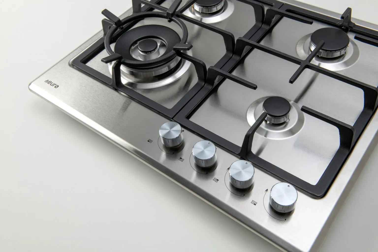 Euro Appliances ECT60G4X 60cm Stainless Steel Gas Cooktop