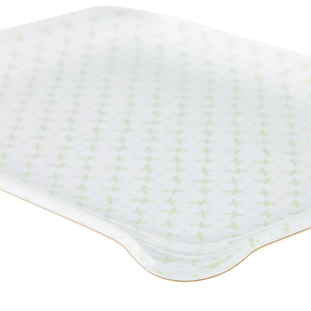 Fabric Tray Small Sprig Green