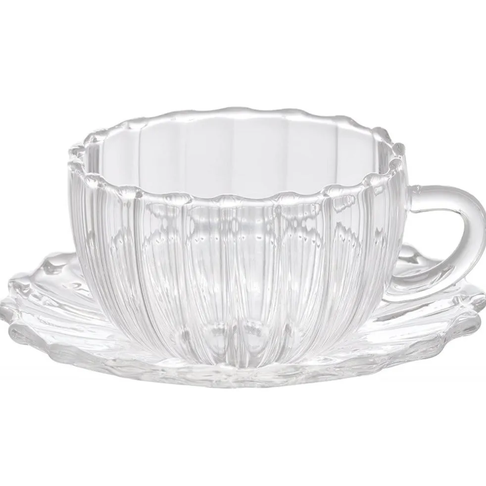 Fluted Tea Cup & Saucer