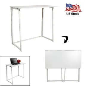 Folding Desk Corner Computer Writing Laptop Table Workstation Home Office Desk