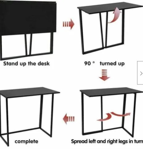 Folding Desk Corner Computer Writing Laptop Table Workstation Home Office Desk