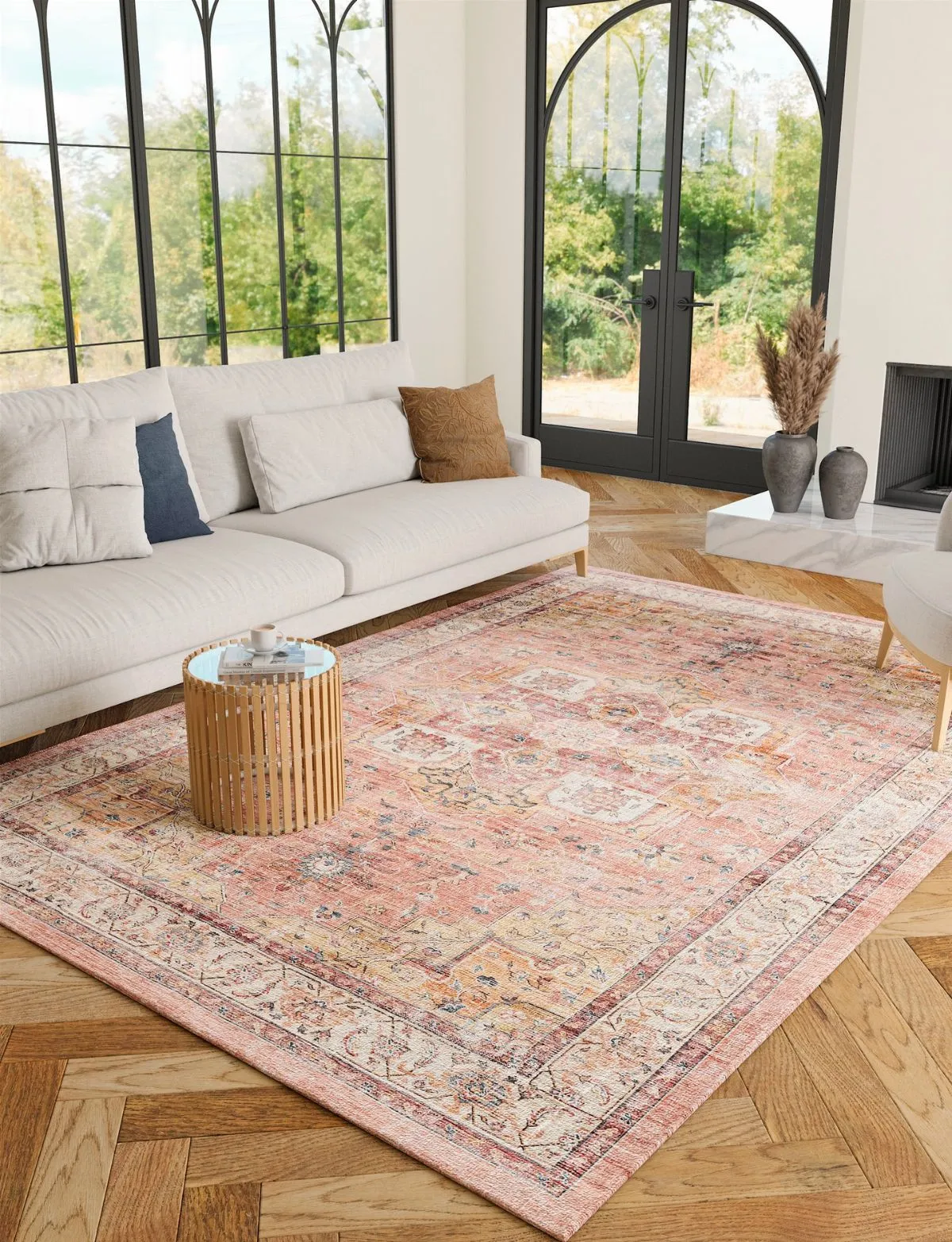 Frema Coral Orange Rug