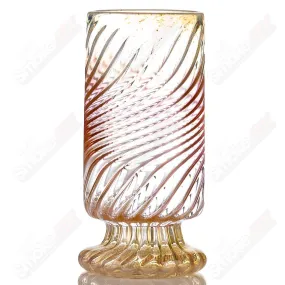 Fumed Scalloped Pilsner Cup by Rocky Glass