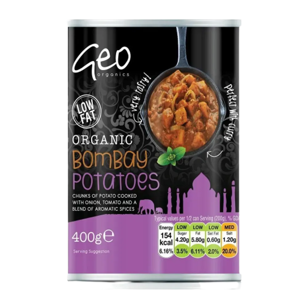 GEO ORGANICS Organic Bombay Potatoes 400g