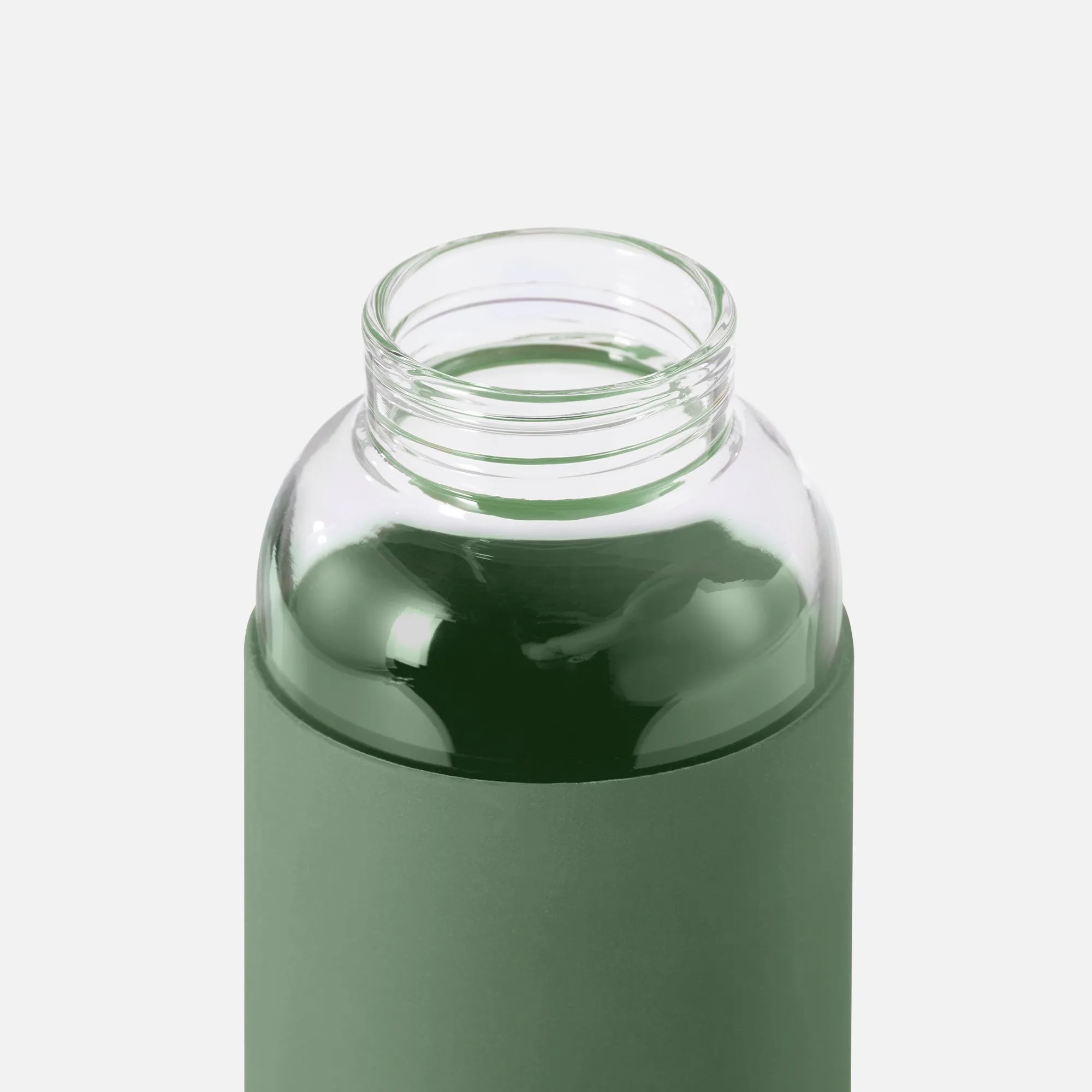 GLASS WATER BOTTLE - coral